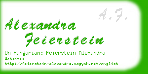 alexandra feierstein business card